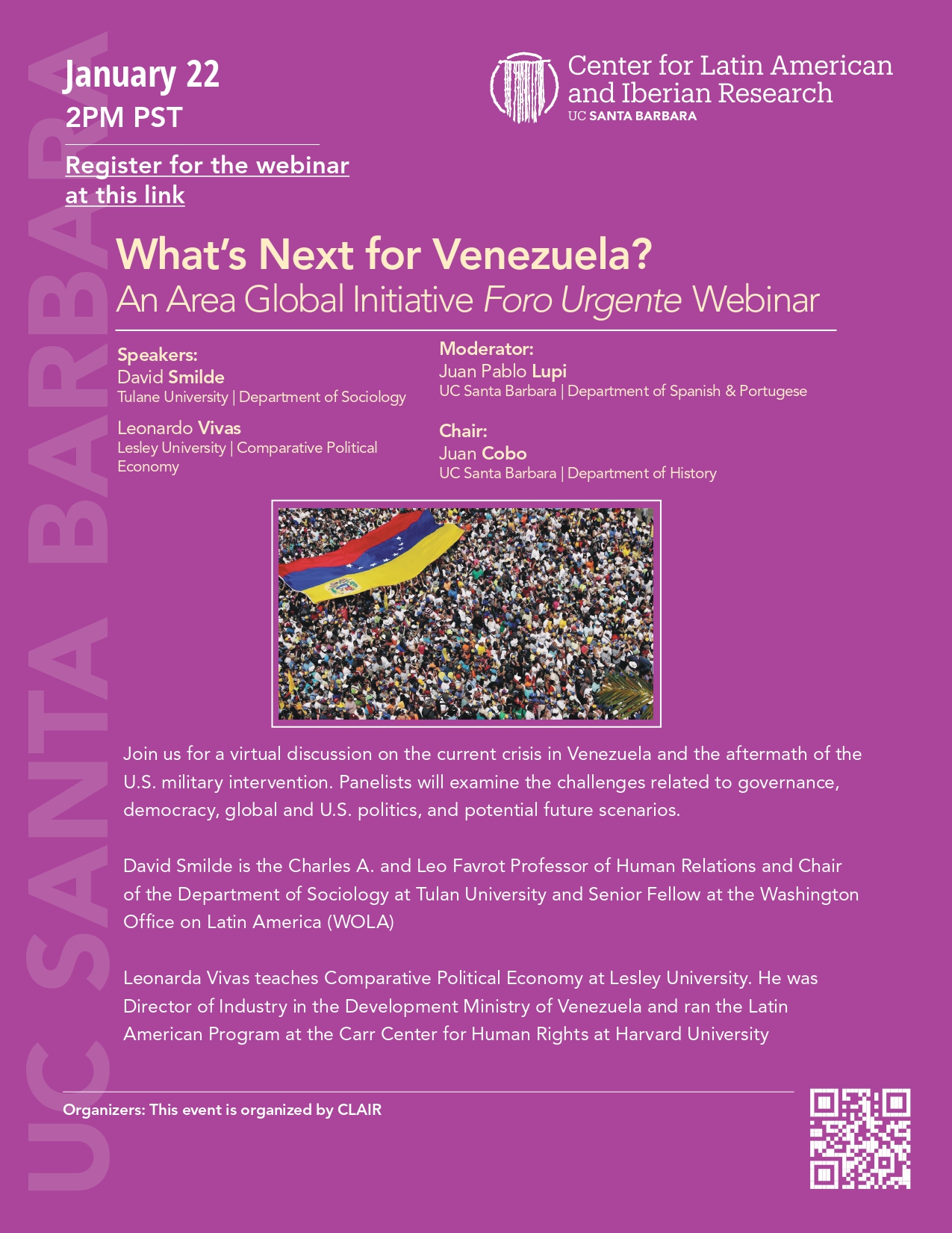 Flyer What's Next for Venezuela?
