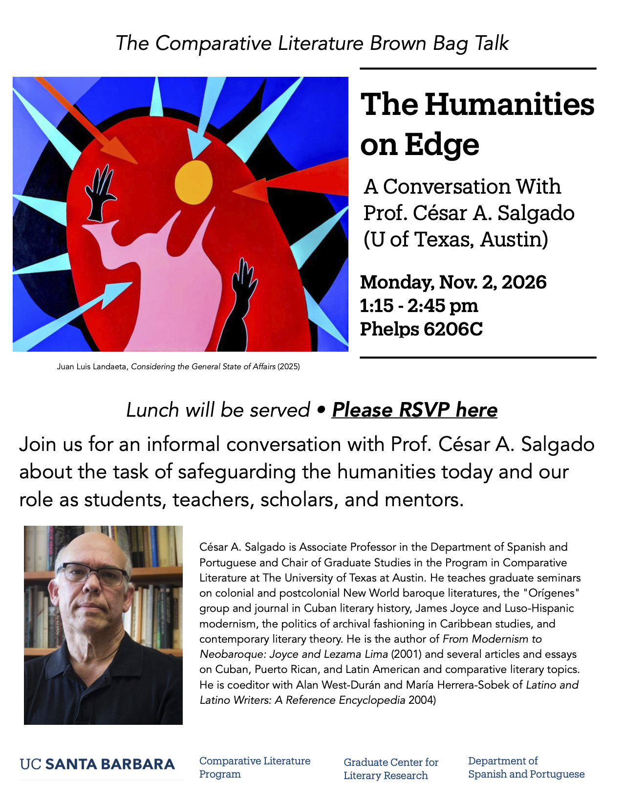 Flyer Professor César A. Salgado