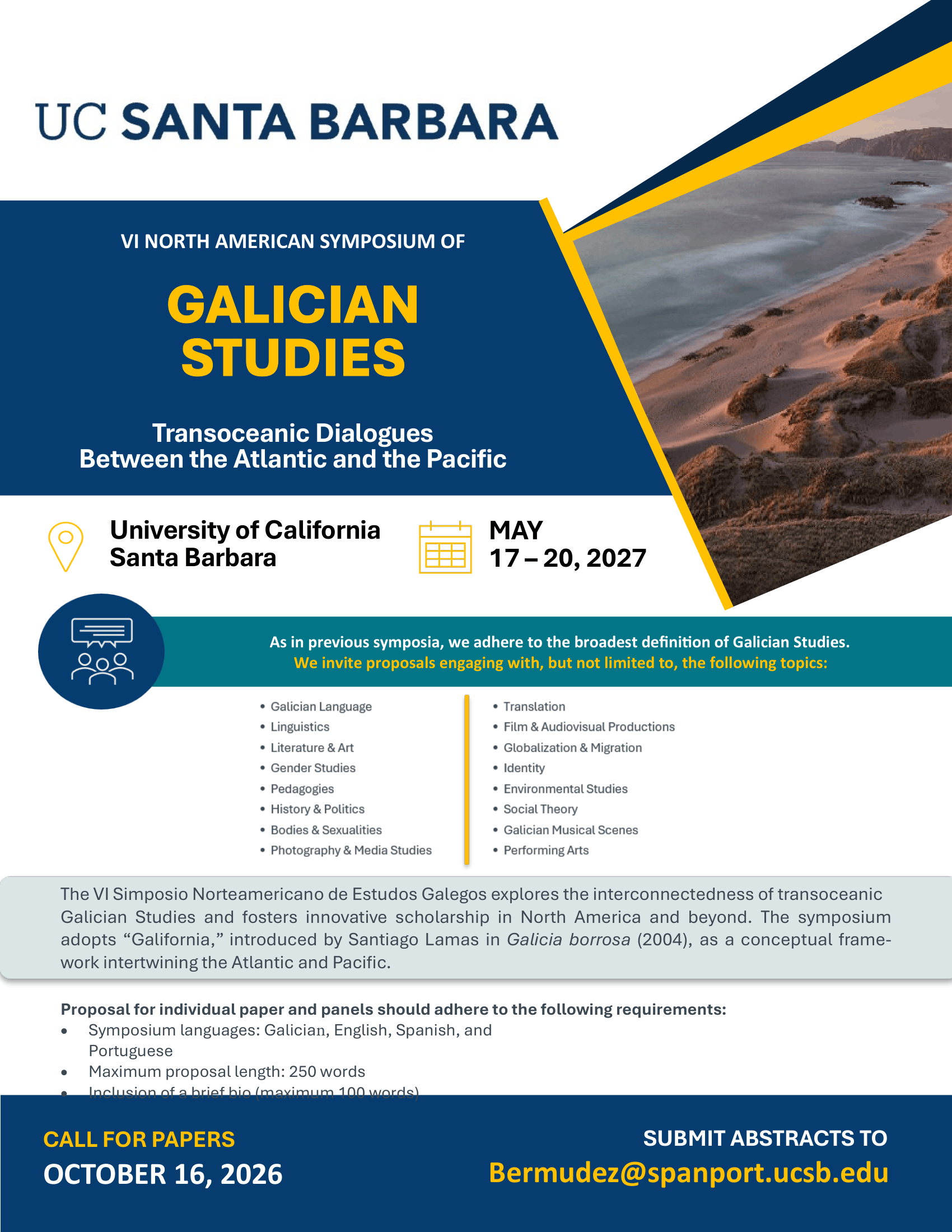 VI Symposium Galician Studies